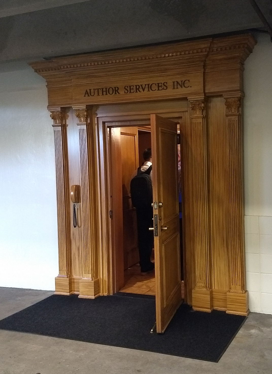 Author Services Door