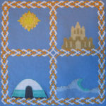 Summer Cross Stich Design Stitched