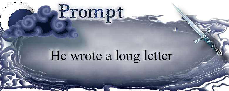 He wrote a long letter
