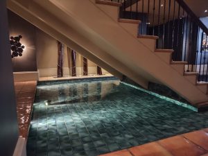 Fountain beneath the stairs at the Roosevelt during WotF38
