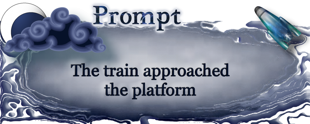 Word Prompt: The train approached the platform