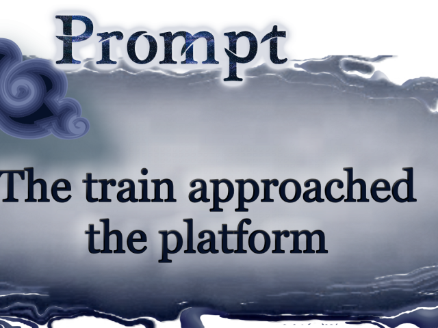 Word Prompt: The train approached the platform