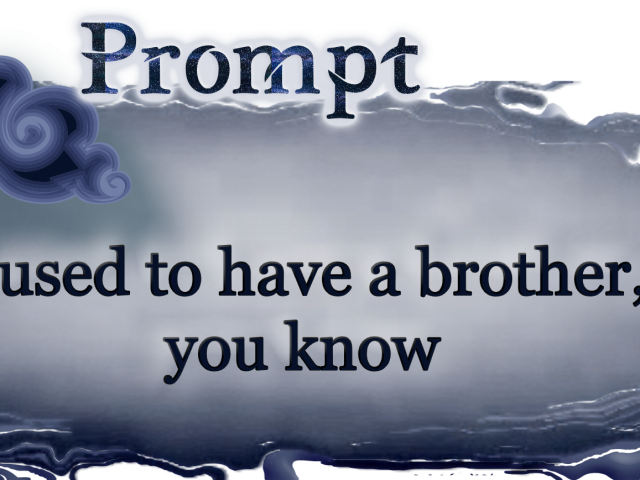 Word Prompt: I used to have a brother, you know