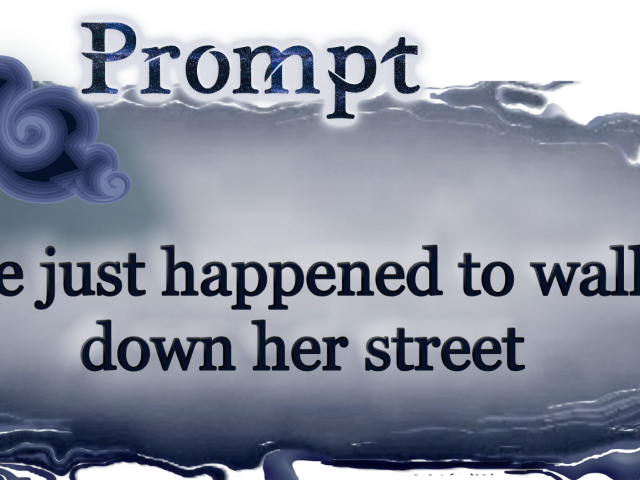 Word Prompt: He just happened to walk down her street
