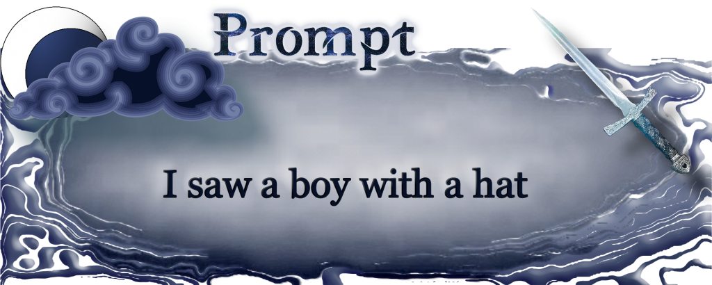 Word Prompt: I saw a boy with a hat