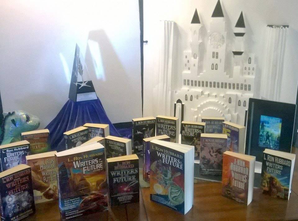 A collection of Writer and Illustrators of the Future volumes