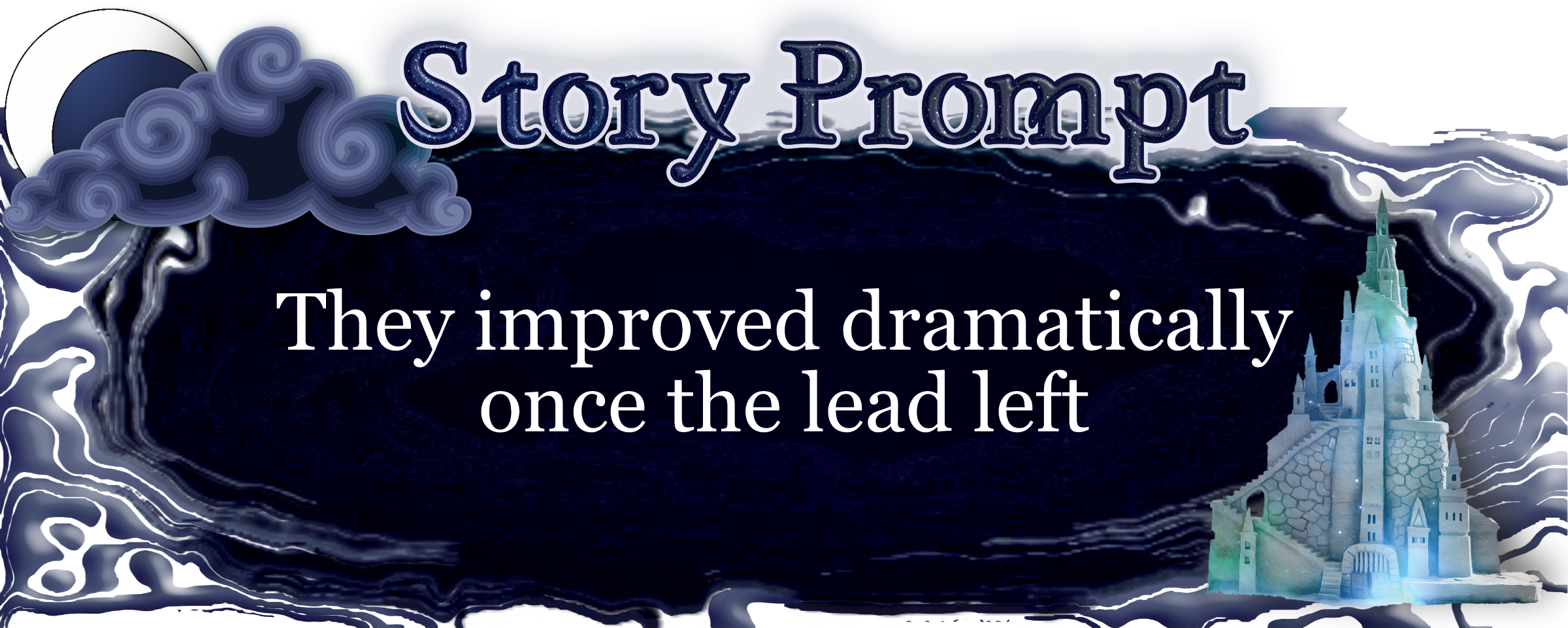 Author Jenna Eatough's Flash Fiction Story from writing prompt: They improved dramatically once the lead left