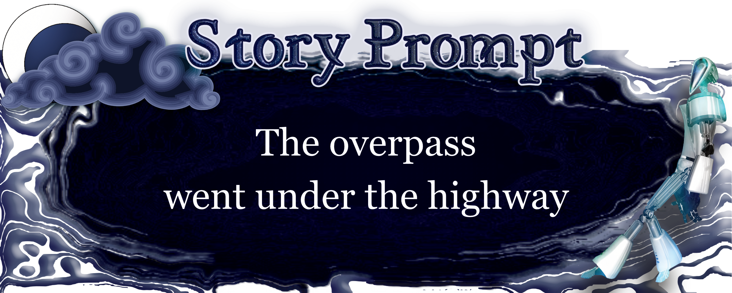 Author Jenna Eatough's Flash Fiction Story from writing prompt: The overpass went under the highway