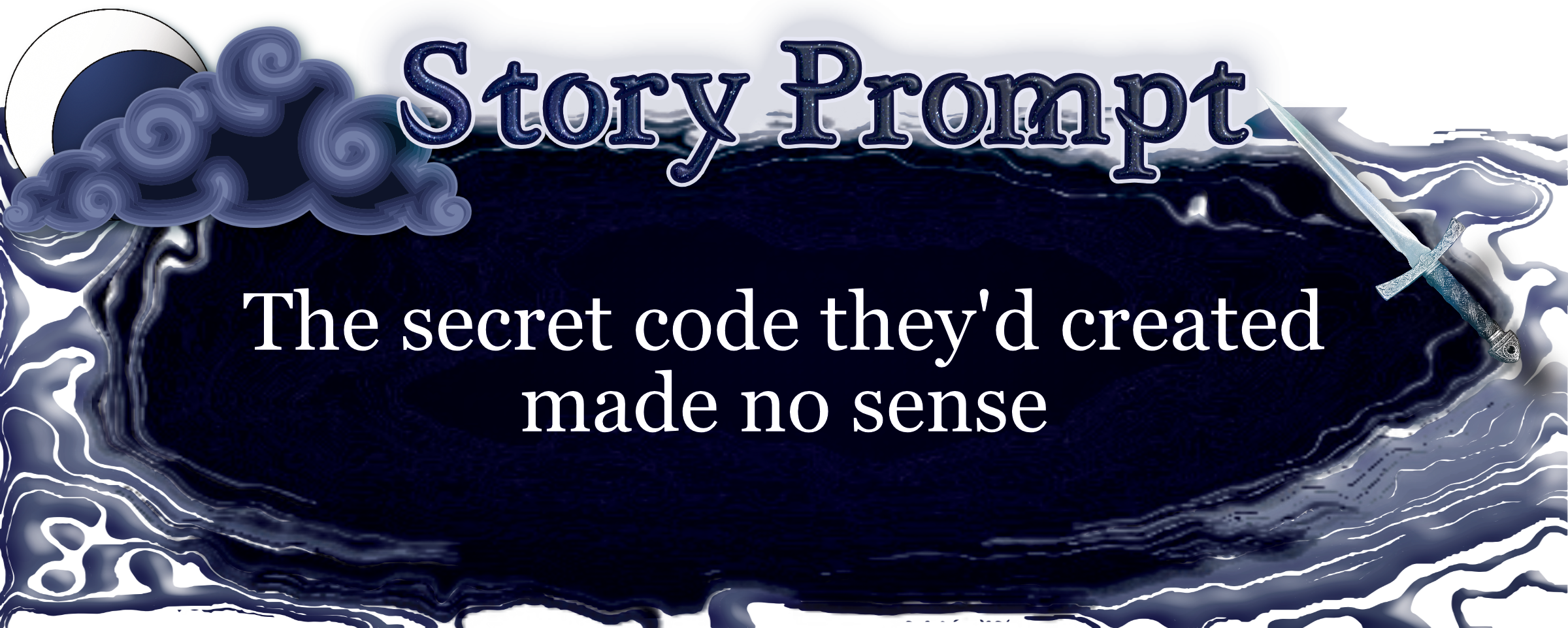 Author Jenna Eatough's Flash Fiction Story from writing prompt: The secret code they'd created made no sense