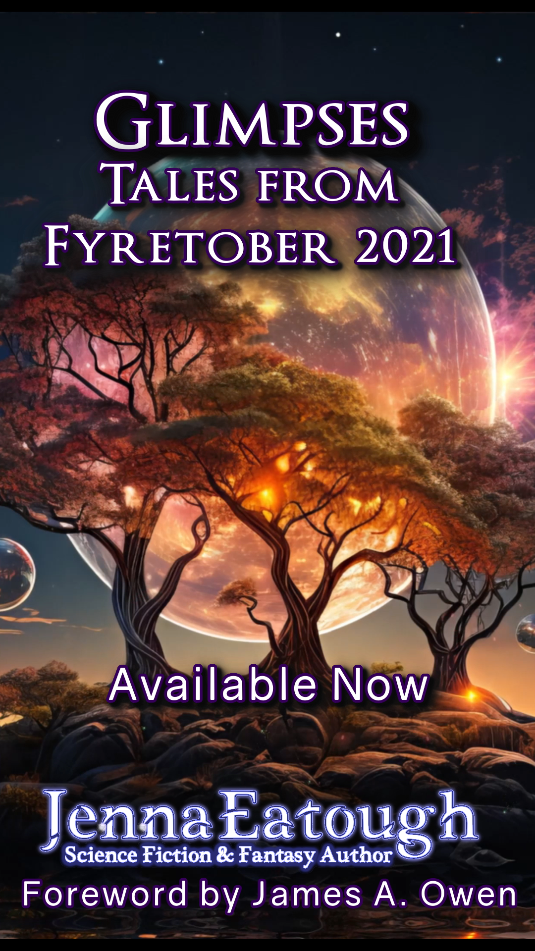Cover of Glimpses: Tales from Fyretober 2021 by Author Jenna Eatough
